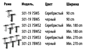 МОТОРИЗИРОВАННАЯ РАМА ДЛЯ СТОЛА  МОДЕЛЬ  501-19